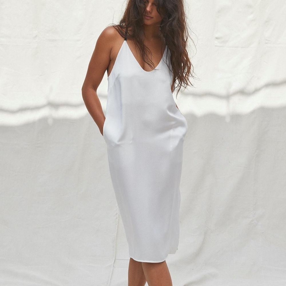 Lunya Washable Silk Slip Dress NWOT